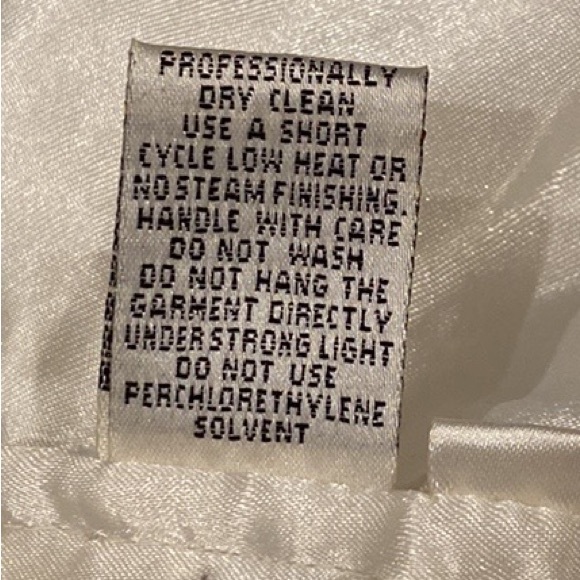 Cecily Brown Ivory Silk Full-Length Embroidered & Beaded Wedding/Formal Dress 14 - Picture 15 of 16